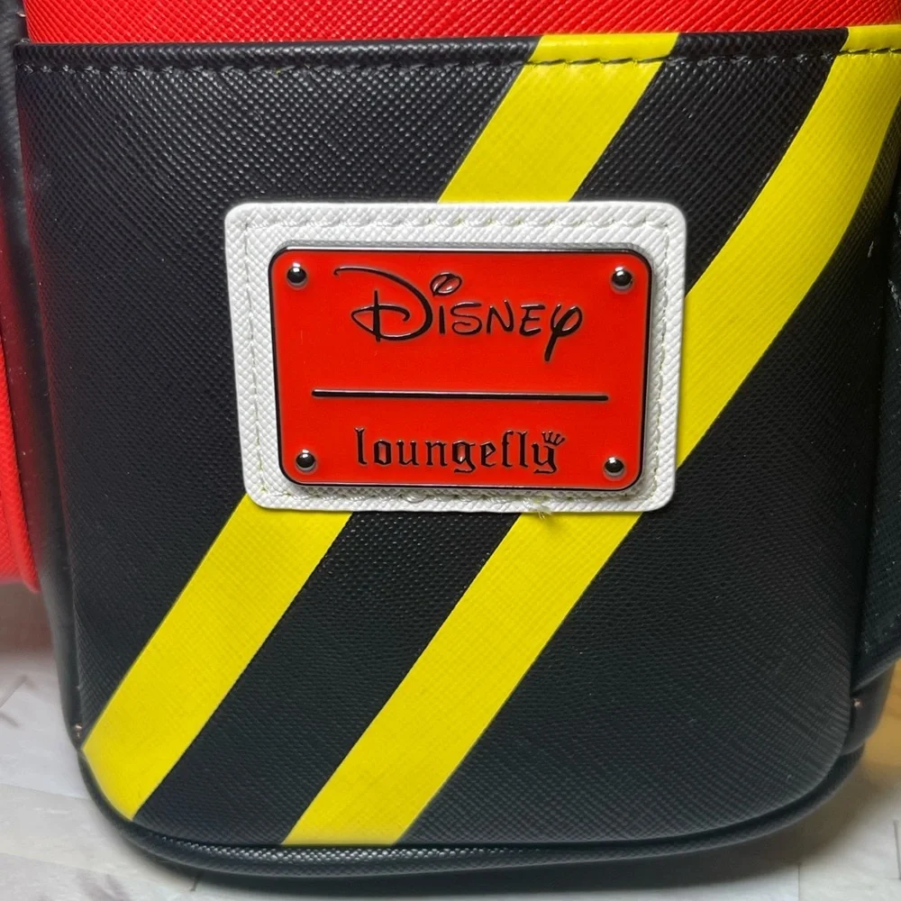 Loungefly Queen of Hearts Character Mini Backpack - Red, Yellow, Black, Green